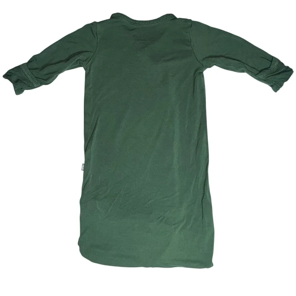 Kyte Baby Bamboo Rayon Snap Front Sleep Gown Green 0-3 Months